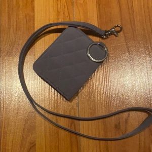 vera bradley lanyard & small wallet